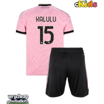 Juventus Pierre Kalulu #15 Replica Away Minikit 2026-27 Short Sleeve (+ pants)